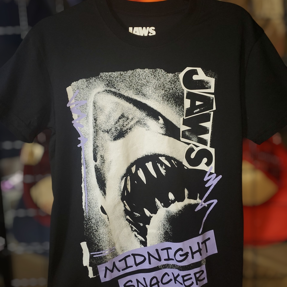 Black JAWS Graphic T-Shirt
